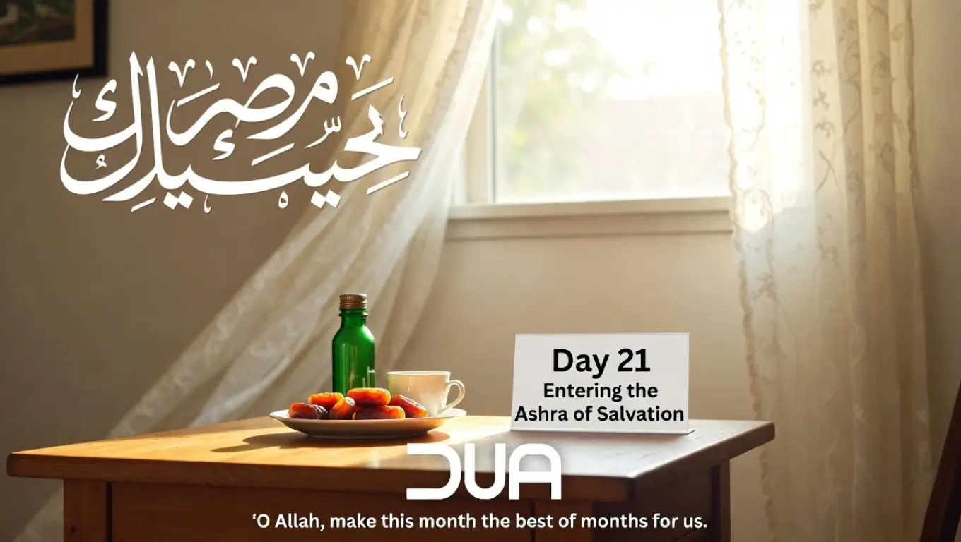 Ramadan Dua Day 21 Entering the Ashra of Salvation