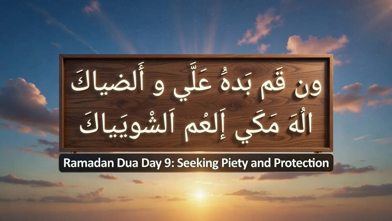 Ramadan Dua Day 9 Seeking Piety and Protection