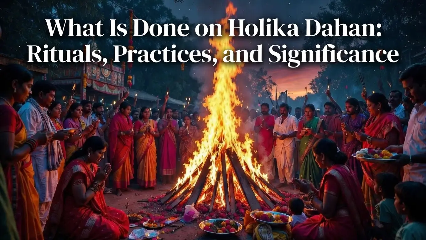 What Is Done on Holika Dahan Rituals, Practices, and Significance
