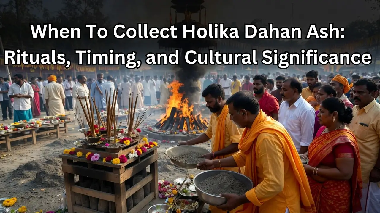When To Collect Holika Dahan Ash Rituals, Timing, and Cultural Significance