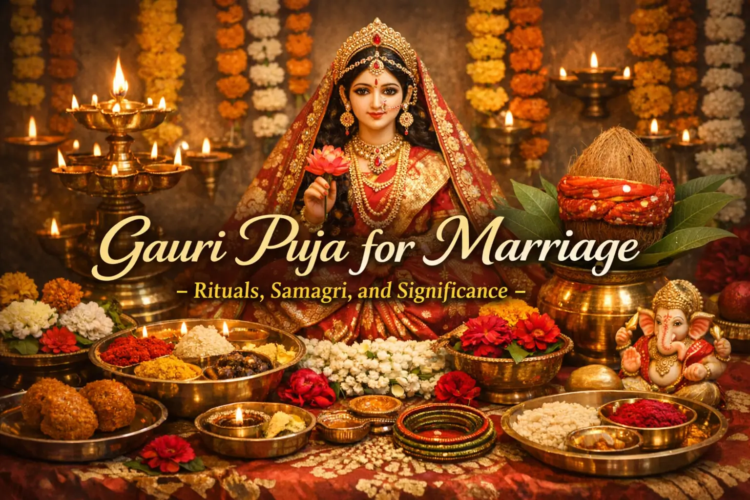 Gauri Puja for Marriage – Rituals, Samagri, and Significance