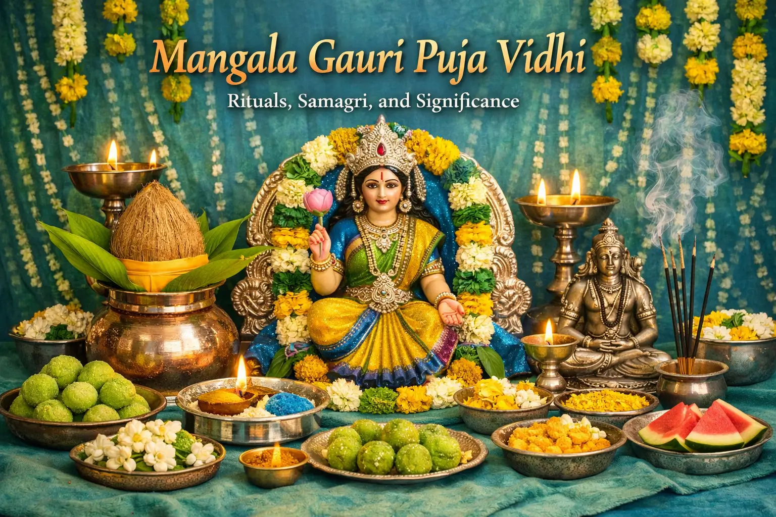 Mangala Gauri Puja Vidhi – Rituals, Samagri, and Significance