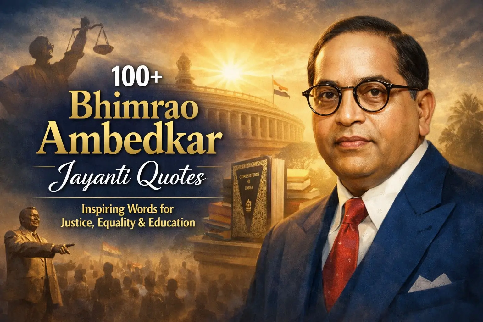 100+ Bhimrao Ambedkar Jayanti Quotes – Inspiring Words for Justice, Equality & Education
