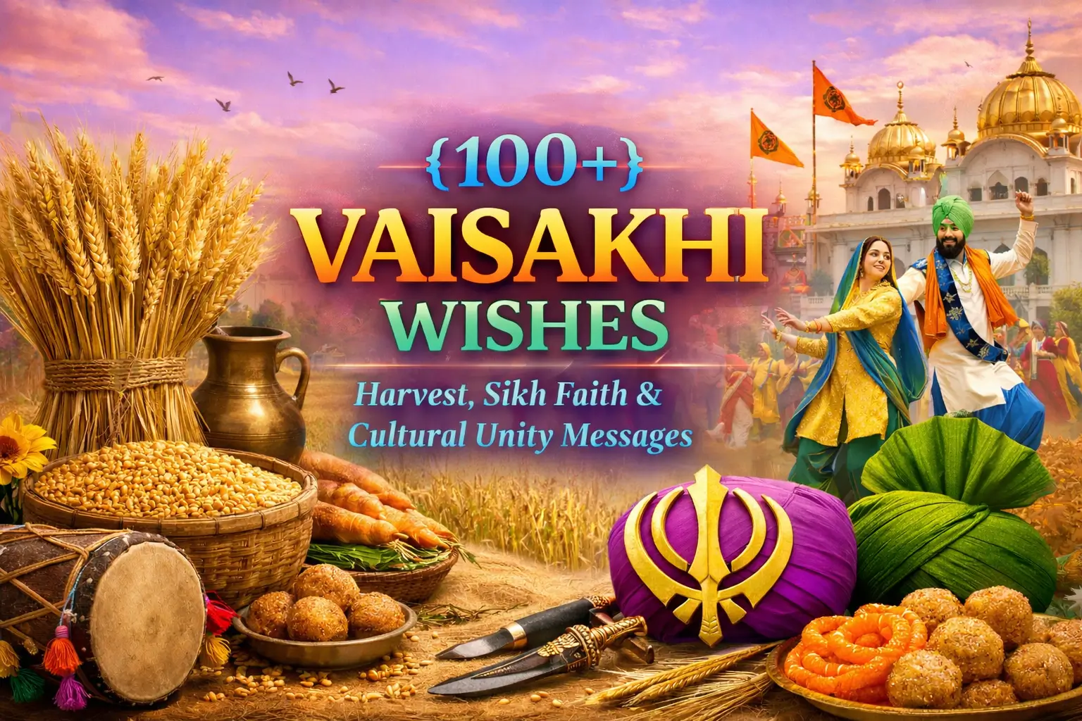 {100+} Vaisakhi Wishes – Harvest, Sikh Faith & Cultural Unity Messages