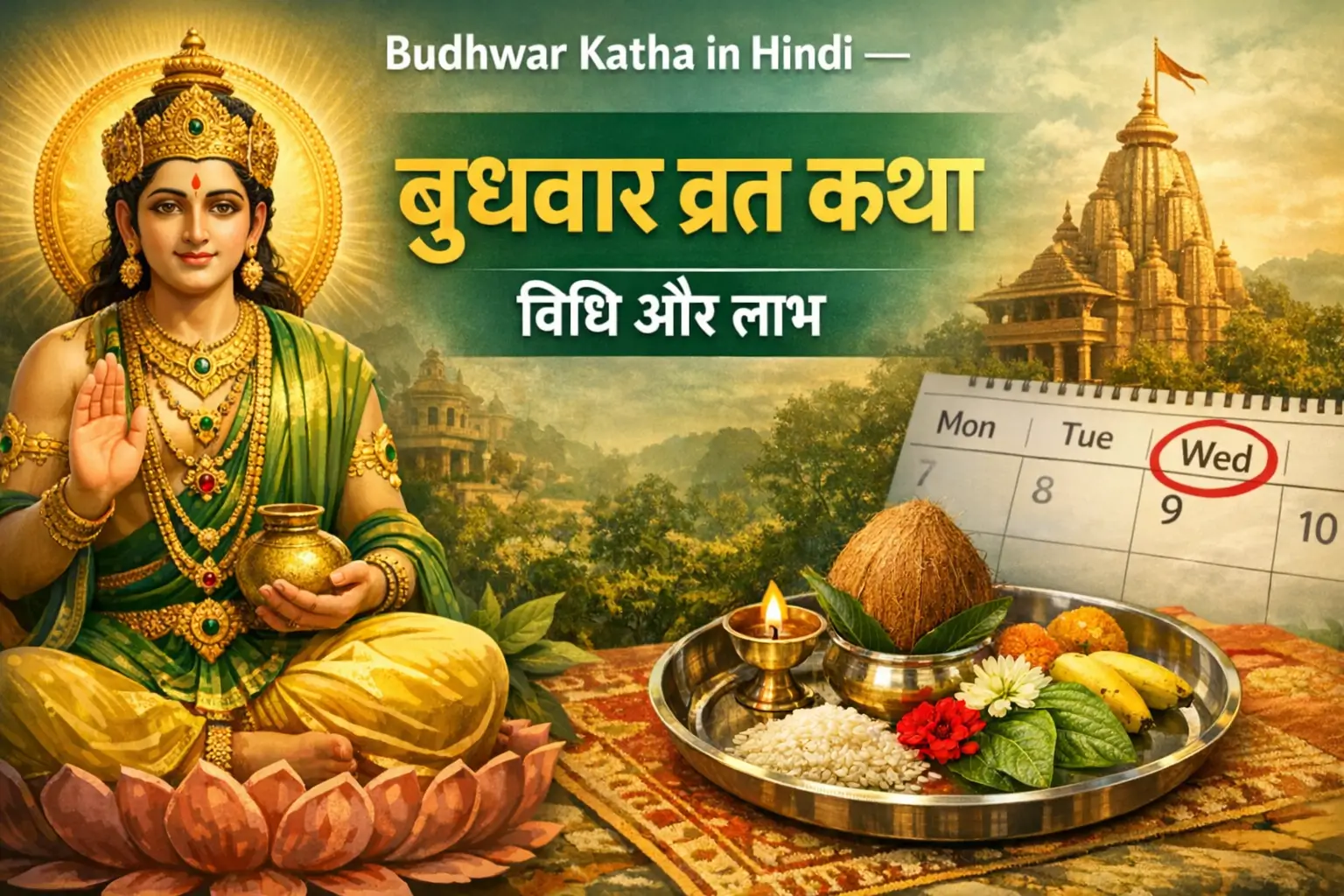 Budhwar Katha in Hindi — Wednesday Vrat Story, Method and Benefits