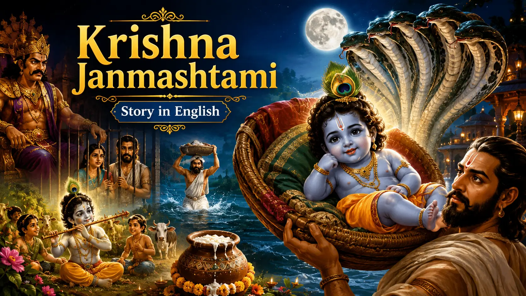 Krishna Janmashtami Story in English