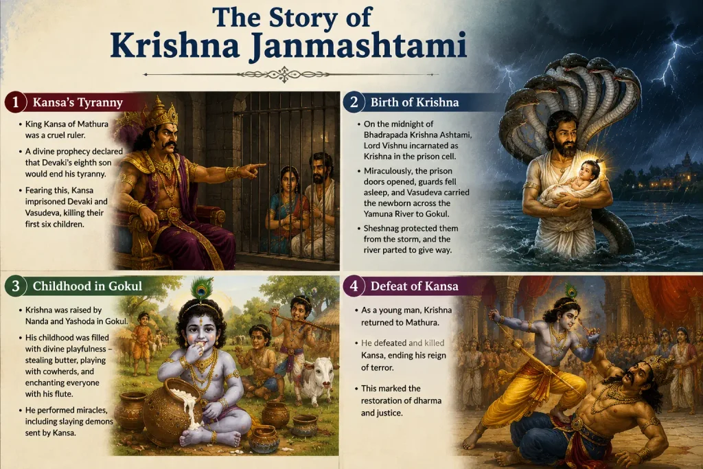 The Story of Krishna Janmashtami