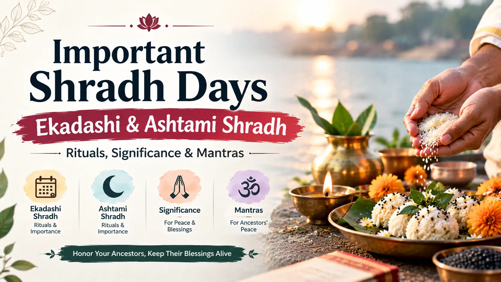 Important Shradh Days – Ekadashi & Ashtami Shradh | Rituals, Significance & Mantras