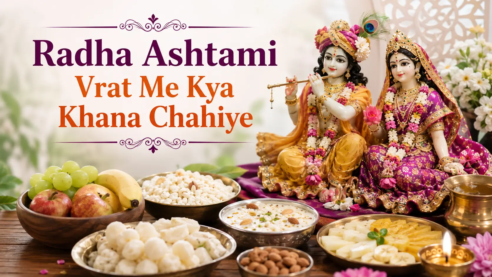 Radha Ashtami Vrat Me Kya Khana Chahiye